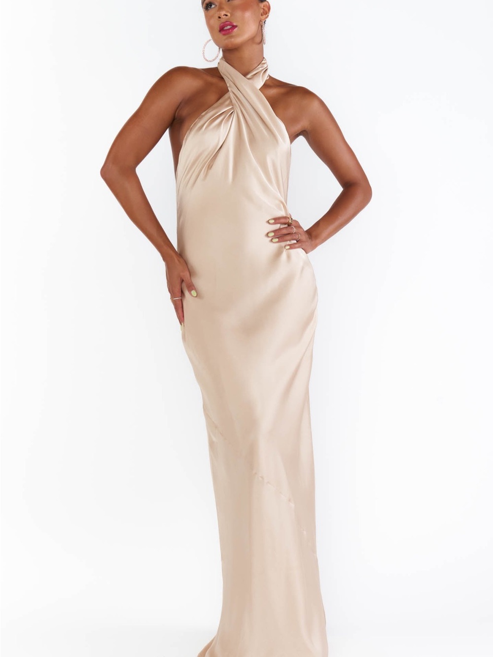 Show Me Your MuMu Jasmine Halter Champagne